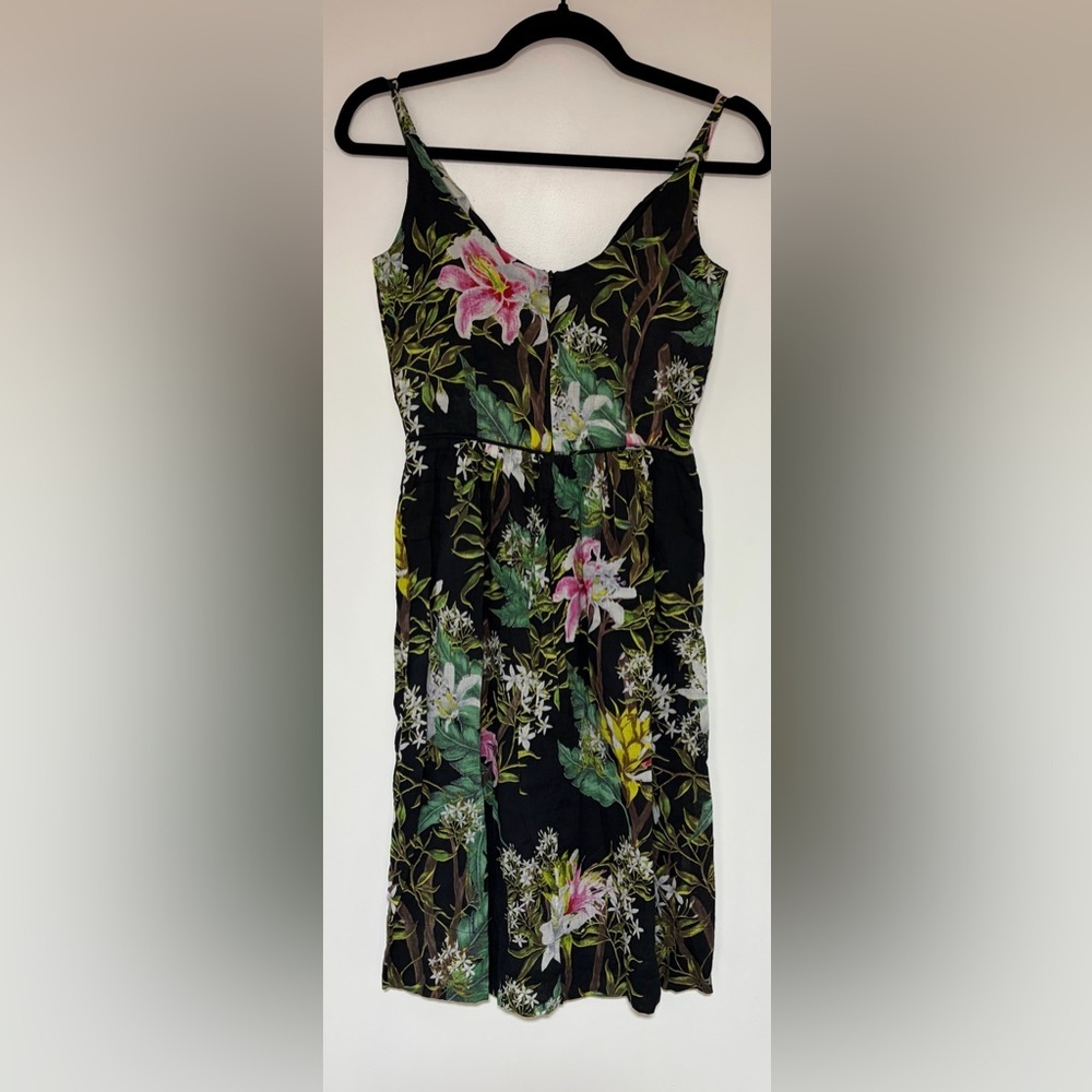 Isabel Marant Etoile Welby Women’s Floral Print Cotton Mini Dress Size 34/ US 0 - Picture 4 of 10